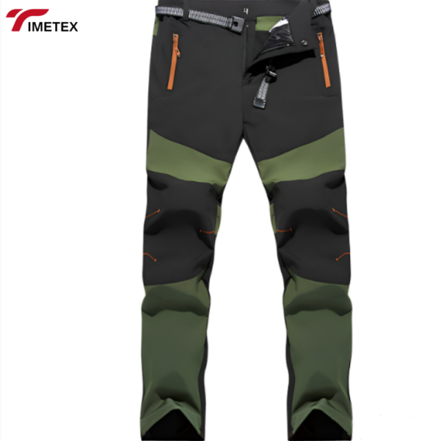 TIMETEX Custom Ladies Winter Softshell Fleece Hiking Pants Waterproof Logo Comfortable Casual Flat with Zipper Fly Closure