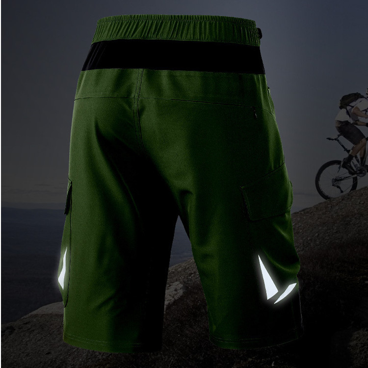 Custom Outdoor Mens Bike Shorts Stretch Breathable Mountain Bike Shorts  Quick Dry Bike Shorts With Zipper Pocket