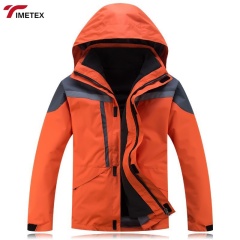 Reflective Winter-spring Three-in-one Reversible Hooded Waterproof Men's Women's Workwear Detachable Inner Lining Windproof