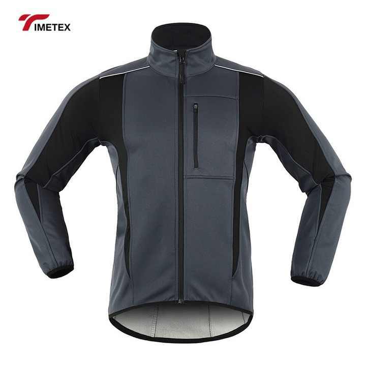 TIMETEX 2025 Custom Softshell Windbreaker Jacket for Men Waterproof Canvas Stand Collar with Front Logo for Winter