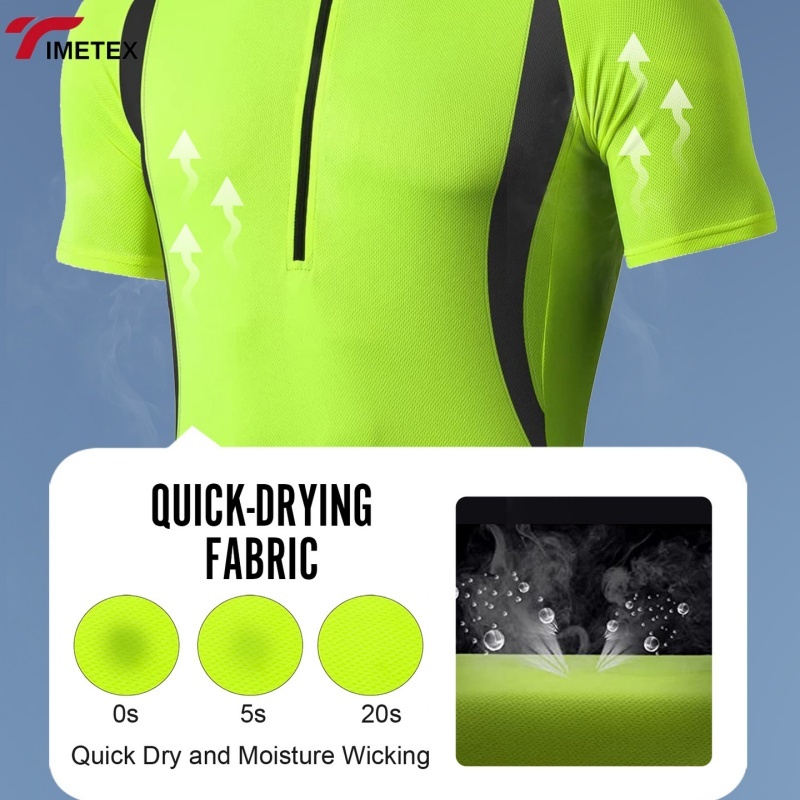 TIMETEX Unisex Quick-Drying Half Sleeve Cycling Jerseys Summer Sports Uniforms Waterproof Windbreaker Made Polyester Wholesale