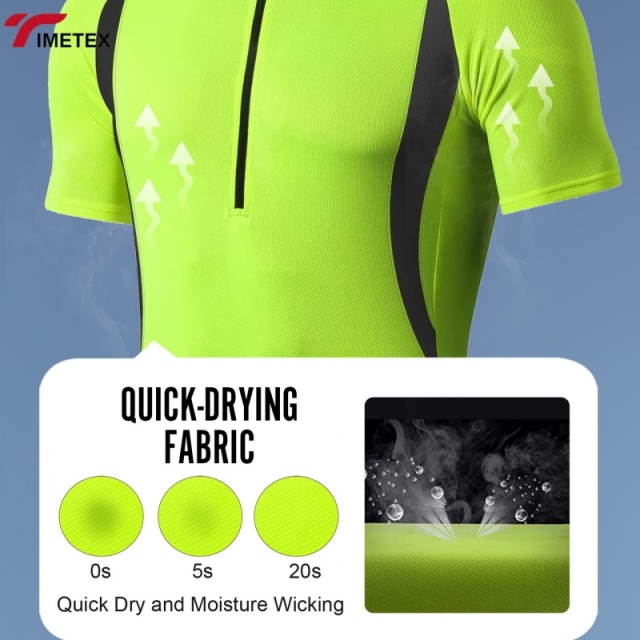 TIMETEX Unisex Quick-Drying Half Sleeve Cycling Jerseys Summer Sports Uniforms Waterproof Windbreaker Made Polyester Wholesale