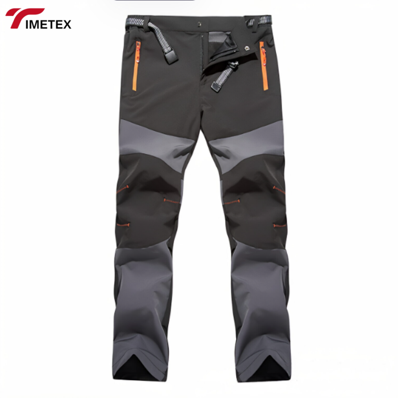 TIMETEX Custom Ladies Winter Softshell Fleece Hiking Pants Waterproof Logo Comfortable Casual Flat with Zipper Fly Closure