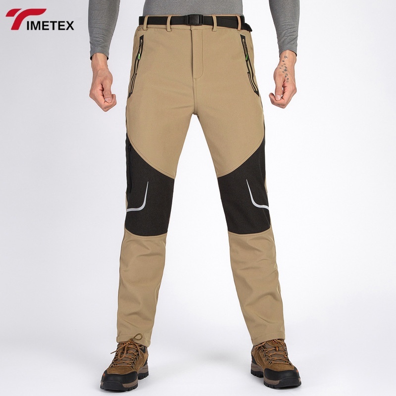 TIMETEX Winter Casual Softshell Pants Garment Manufacturer's Waterproof Hiking Trousers Zipper Fly Closure Breathable Windproof
