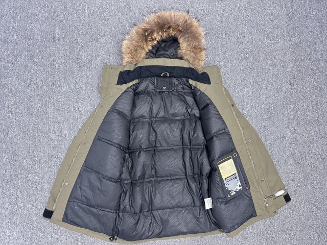 90-Piece Thick White Duck Fur Collar Hood Custom-Made Windproof Winter Workman's Jacket for Men Warm Down Coat for Protection