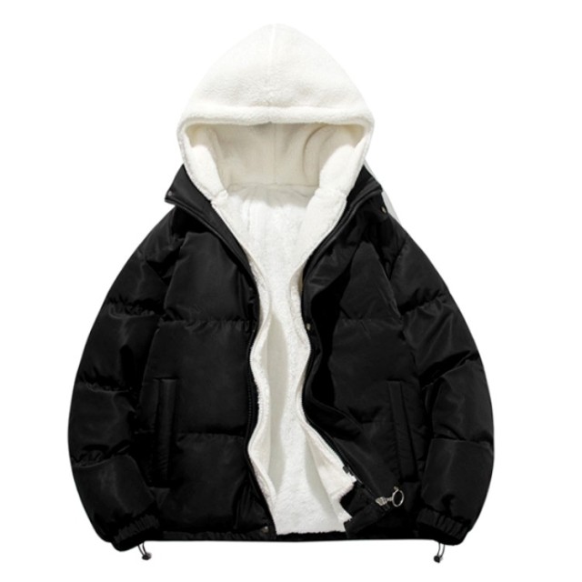 Wholesale Waterproof Breathable Windproof Nylon Black Bubble Puffer Jacket Padded Hood High Quality Custom Logo Shiny Winter