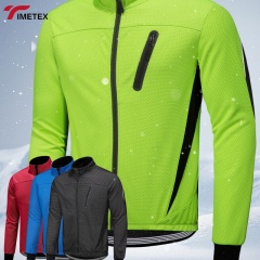 TIMETEX Custom Logo Softshell Thermal Reflective Waterproof Winter Cycling Jacket for Men Bicycle  Biding Jackets Bike Jacket