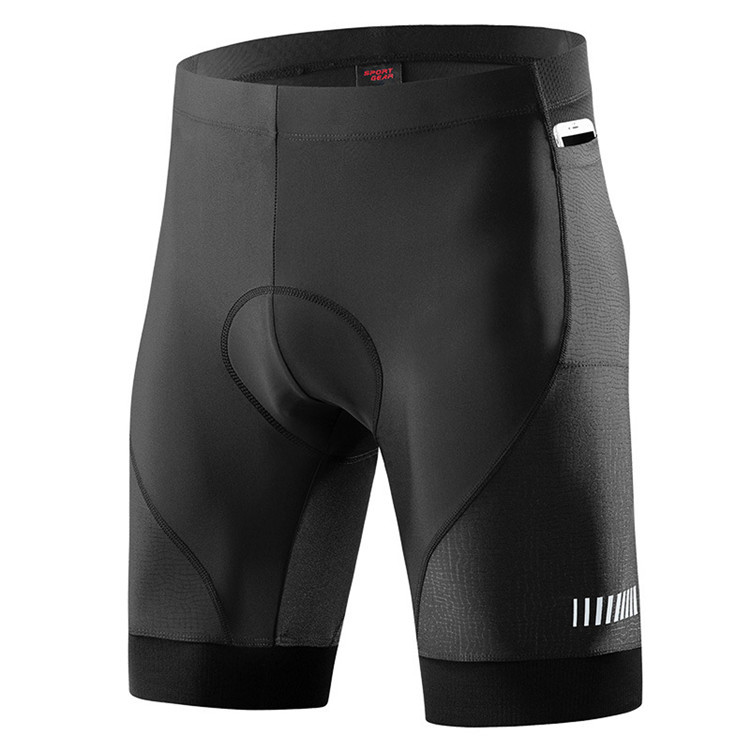 Customizable Professional Mens Gel Padded Cycling Shorts With Pockets Breathable Sublimation Cycling Shorts