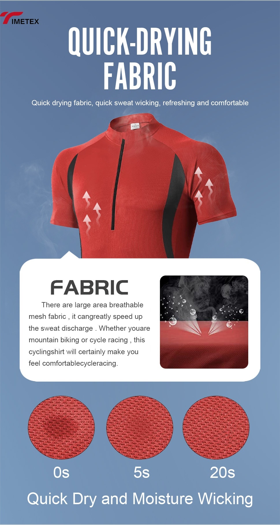 TIMETEX Customized  Cycling Jersey Latest Model Fast Delivery Low MOQ Recycled Fabric Sizes Customized Seamless Bike Breathable