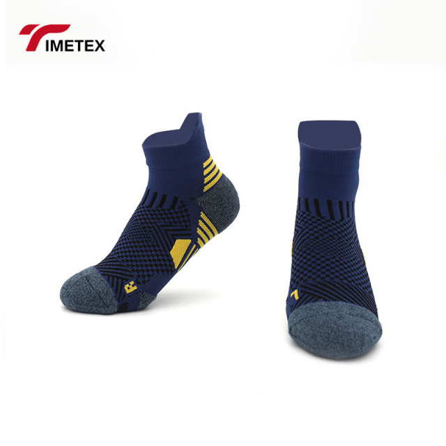 Men's and Women's High-Crew Running and Cycling Socks Quick Dry Marathon Sweat Wicking Towel with Bottom and Cuff Logo Position