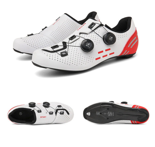 New  Road Bike Lock Shoes Hard Sole Lightweight MTB Racing Race Bike Shoes Cycling Footwear