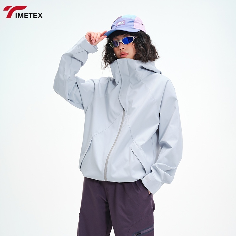 100% Poly Unisex Fashion Trekking and Hiking Waterproof Windbreaker Technical Windproof Jacket Outdoor Acrivewear Hooded Coat