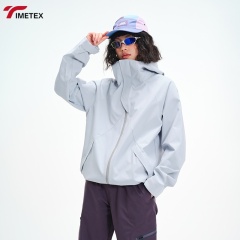100% Poly Unisex Fashion Trekking and Hiking Waterproof Windbreaker Technical Windproof Jacket Outdoor Acrivewear Hooded Coat