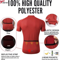 TIMETEX Professional Cycling Jersey Custom Logo UV Protected Quick Dry Soft Breathable Knitted Silk Screen Printing Solid