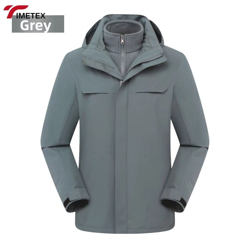 Men's Women's Waterproof Fleece Lining Winter Sports Jacket Breathable Climbing Skiing Removable Outer Layer Clinically Clothing