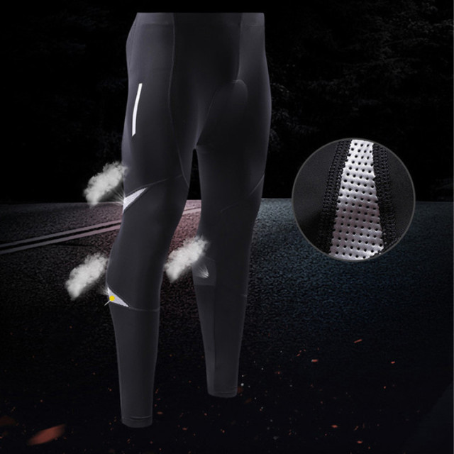 OEM Wholesale Men Cycling Pants Compression Quick-dry Padded Mountain Bike Pants Tights
