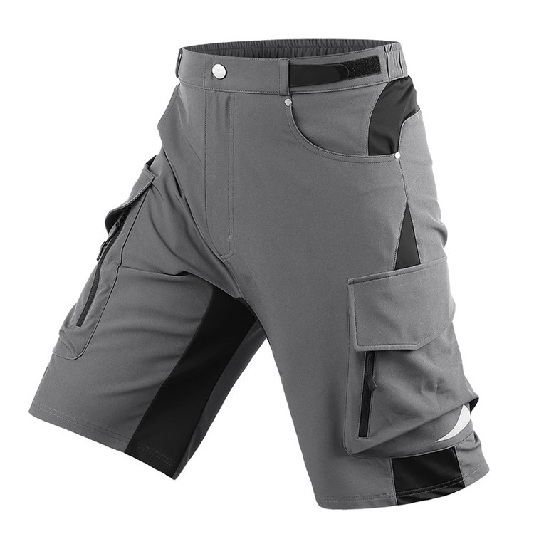 Custom Outdoor Mens Bike Shorts Stretch Breathable Mountain Bike Shorts  Quick Dry Bike Shorts With Zipper Pocket