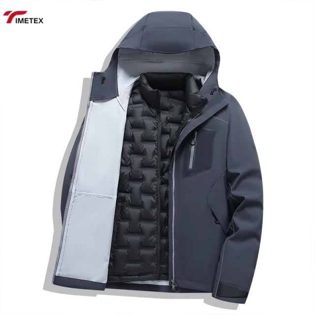 TIMETEX Winter Waterproof Hooded Sports Jacket Windproof Outdoor Casual Coat Basketball Running Tracksuit Custom Logo