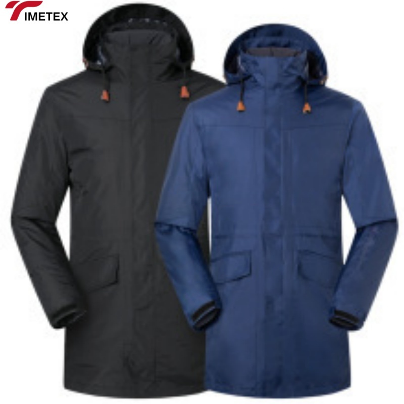 Unisex 3-in-1 Waterproof Zipper Softshell Winter Jacket Stand Collar Hooded Climbing Hiking Urban Men Women Windproof Breathable