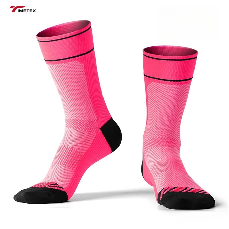 Out Door Activity Cycling Socks  Bottom Long Tube Absorb Sweat Keep Warm Crew High Digital Printing Logo on Cuff