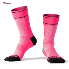 Out Door Activity Cycling Socks  Bottom Long Tube Absorb Sweat Keep Warm Crew High Digital Printing Logo on Cuff