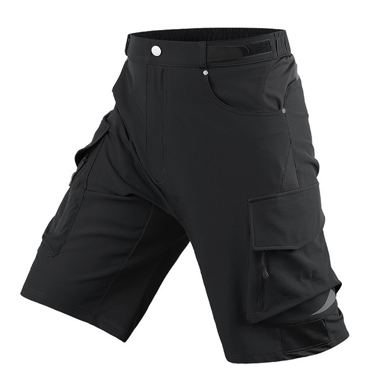 Custom Outdoor Mens Bike Shorts Stretch Breathable Mountain Bike Shorts  Quick Dry Bike Shorts With Zipper Pocket