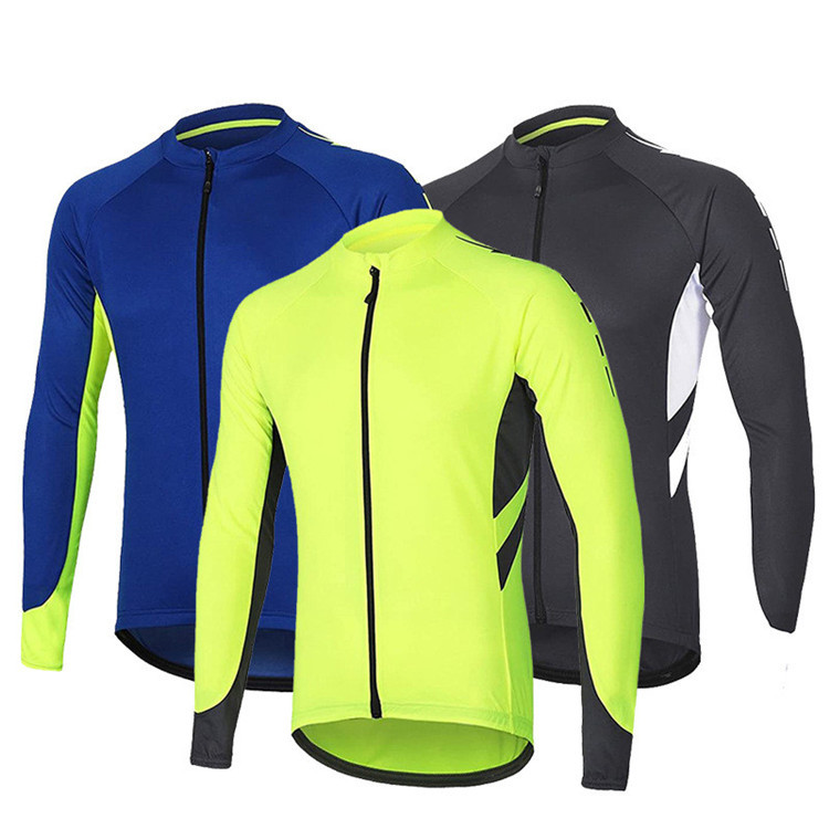 Customized New Style Men Bicycle Jersey Breathable Road Cycling Jersey T-shirts Long Sleeve Cycle Jersey