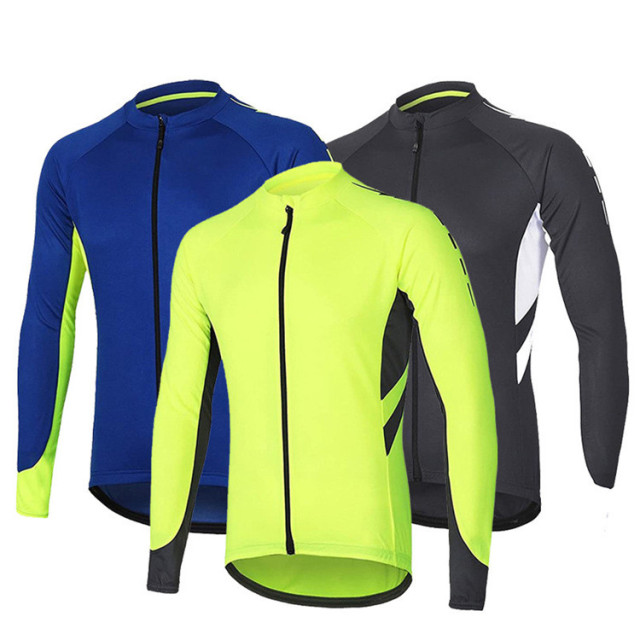 Customized New Style Men Bicycle Jersey Breathable Road Cycling Jersey T-shirts Long Sleeve Cycle Jersey