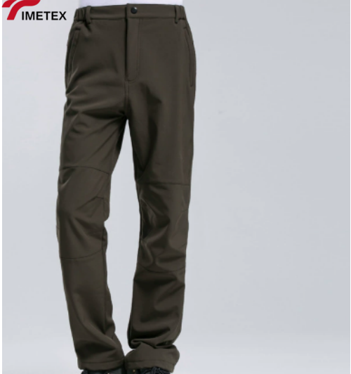 TIMETEX Customizable Winter Softshell Outdoor Hiking Pants Waterproof Warm Fleece Casual Logo Waist with Zipper Fly Front Style