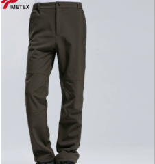 TIMETEX Customizable Winter Softshell Outdoor Hiking Pants Waterproof Warm Fleece Casual Logo Waist with Zipper Fly Front Style