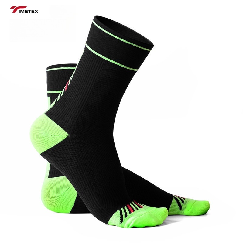 Out Door Activity Cycling Socks  Bottom Long Tube Absorb Sweat Keep Warm Crew High Digital Printing Logo on Cuff