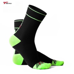 Out Door Activity Cycling Socks  Bottom Long Tube Absorb Sweat Keep Warm Crew High Digital Printing Logo on Cuff