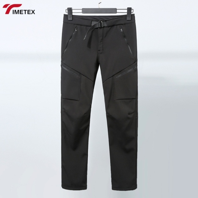 TIMETEX Lightweight Softshell Work Pants Mid Waist Zip Fly Winter Warmth Outdoor Hiking Waterproof Weatherproof