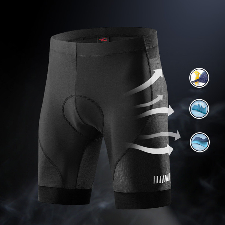 Customizable Professional Mens Gel Padded Cycling Shorts With Pockets Breathable Sublimation Cycling Shorts