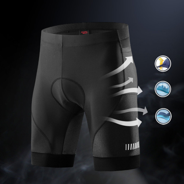 Customizable Professional Mens Gel Padded Cycling Shorts With Pockets Breathable Sublimation Cycling Shorts