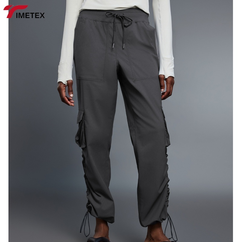 TIMETEX Custom Women High-Waisted Fleece-Lined Wide Leg With Side Pockets Athletic Breathable Quick Dry Joggers Sweatpants