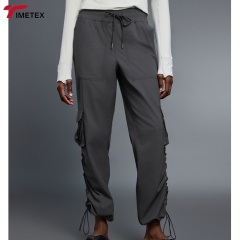TIMETEX Custom Women High-Waisted Fleece-Lined Wide Leg With Side Pockets Athletic Breathable Quick Dry Joggers Sweatpants
