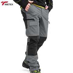 TIMETEX Factory Direct Men's Casual Outdoor Work Pants Elastic Waist Lightweight Canvas Multi-Pocket Straight Pattern Breathable