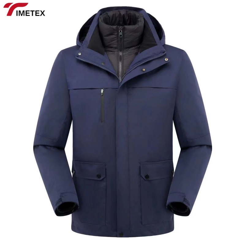High-End Detachable Fleece Liner New Design Waterproof and Breathable Jacket Windproof with Zipper Closure for Extreme Weather