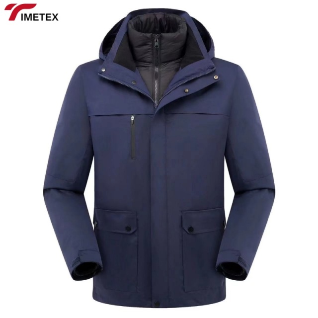 High-End Detachable Fleece Liner New Design Waterproof and Breathable Jacket Windproof with Zipper Closure for Extreme Weather