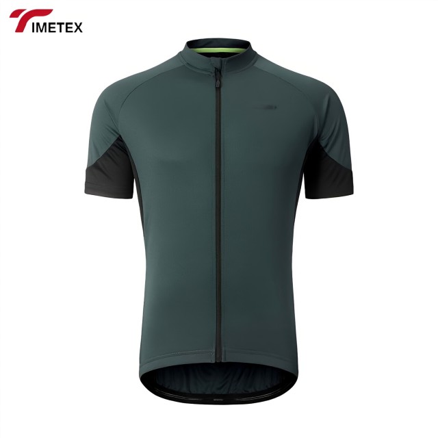 Custom Outdoor Cycling Shirt Jersey Quick-Drying Breathable Cycling Uniform Short-Sleeved Top Cycling Wear With Full Zipper
