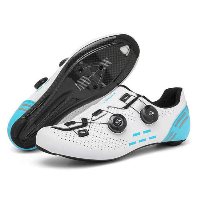 New  Road Bike Lock Shoes Hard Sole Lightweight MTB Racing Race Bike Shoes Cycling Footwear
