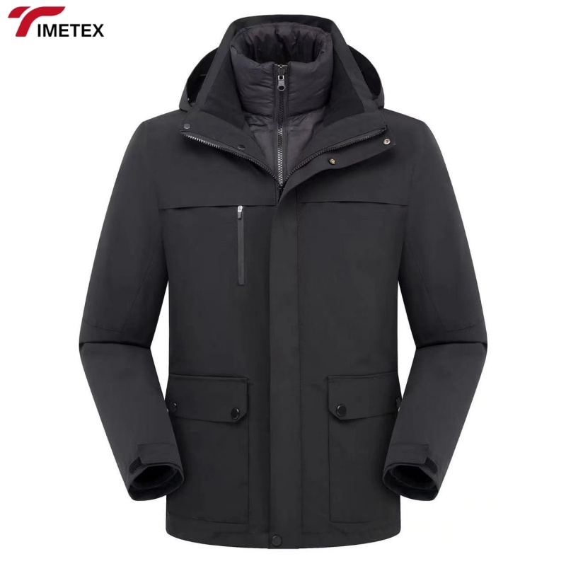High-End Detachable Fleece Liner New Design Waterproof and Breathable Jacket Windproof with Zipper Closure for Extreme Weather