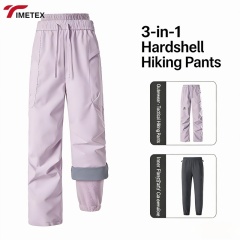TIMETEX Custom Polyester Waterproof Warm Fleece Casual Heavyweight Two-piece Set Men's Women's  Pants Loose-Fitting Baggy Snow