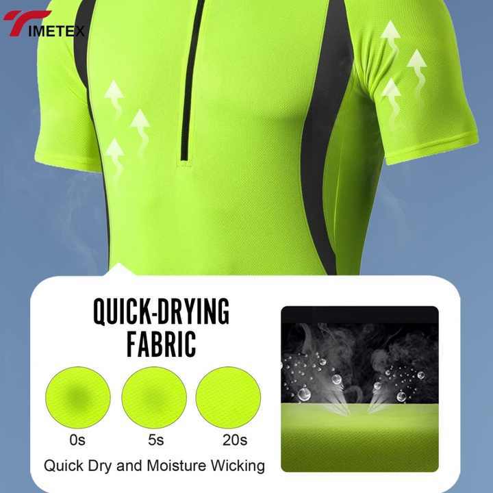 TIMETEX Unisex Quick-Drying Half Sleeve Cycling Jerseys Summer Sports Uniforms Waterproof Windbreaker Made Polyester Wholesale