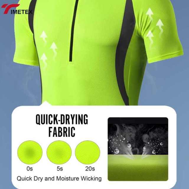 TIMETEX Unisex Quick-Drying Half Sleeve Cycling Jerseys Summer Sports Uniforms Waterproof Windbreaker Made Polyester Wholesale