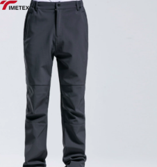TIMETEX Customizable Winter Softshell Outdoor Hiking Pants Waterproof Warm Fleece Casual Logo Waist with Zipper Fly Front Style