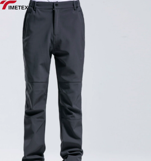 TIMETEX Customizable Winter Softshell Outdoor Hiking Pants Waterproof Warm Fleece Casual Logo Waist with Zipper Fly Front Style
