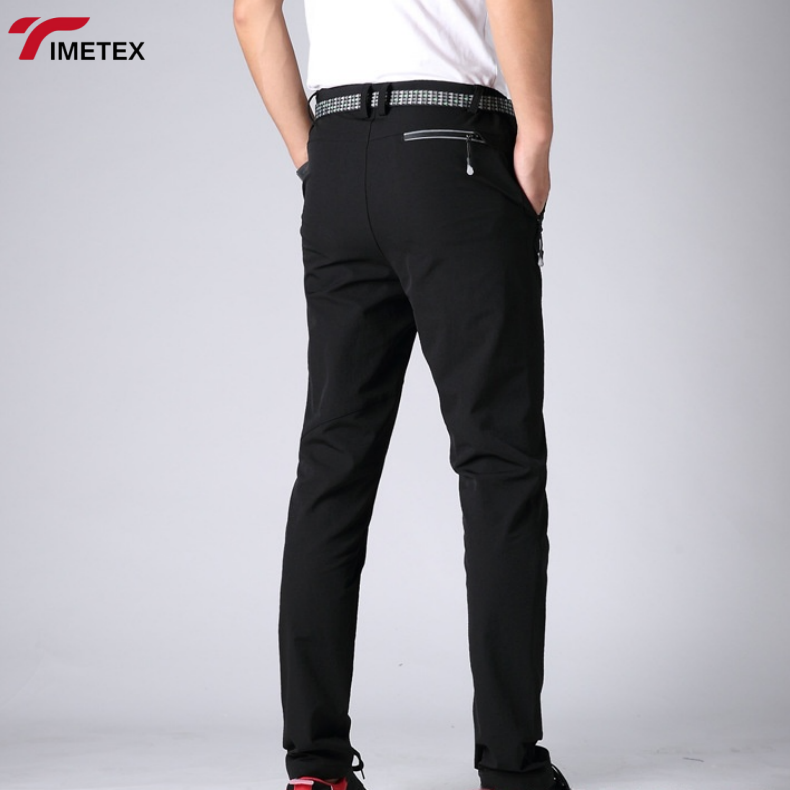 TIMETEX Autumn Winter Men's Sports Fleece Pants Trending Warm Windproof Drawstring Eco-friendly Quick Dry Casual Style Mid Waist