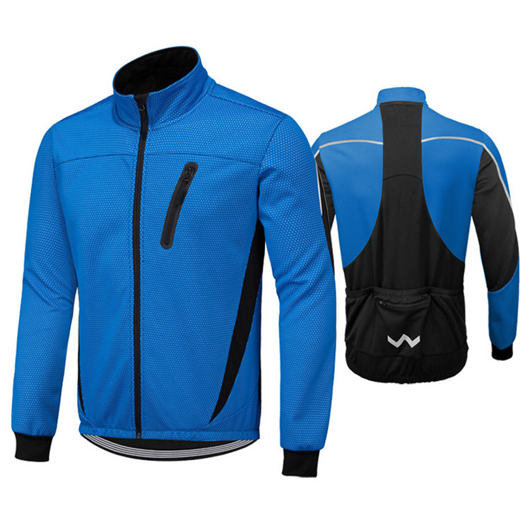 TIMETEX Wholesale Men Solid Color Winter Cycling Jersey Custom Logo Warm Bicycle Jersey  Long Sleeve Cycling Jackets for Men